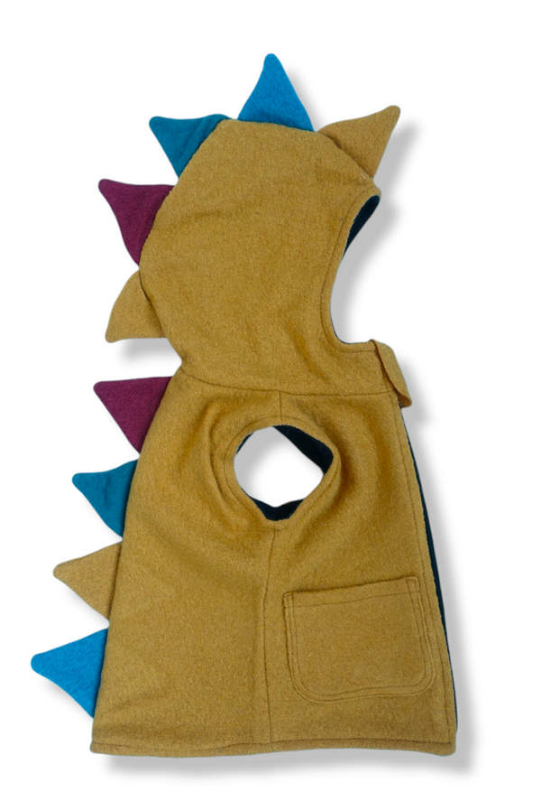 Vesta din lana fiarta Dino, Yellow