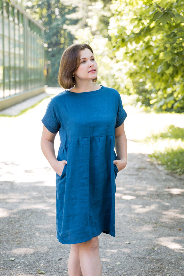 Rochie din in prespalat, Cassie