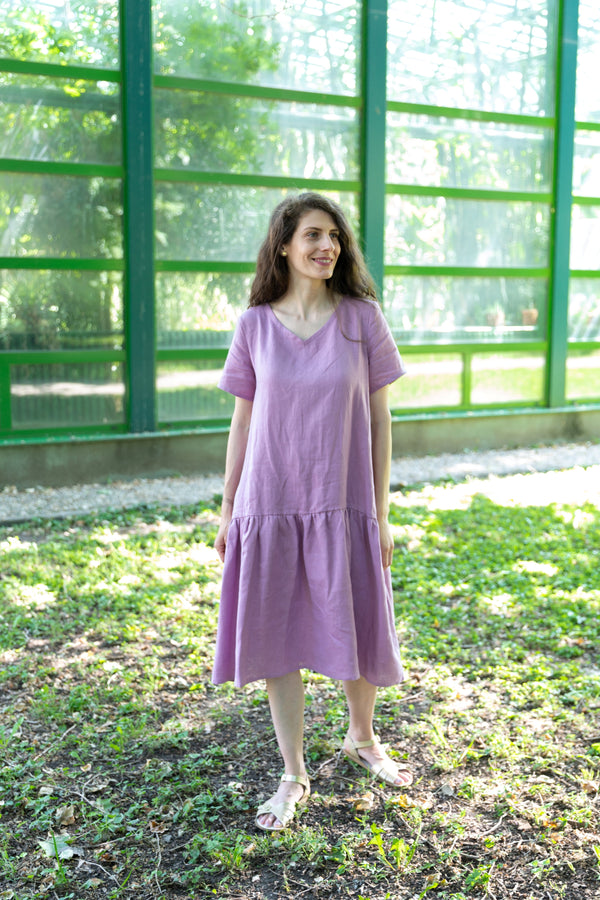 Rochie din in prespalat, Kirra