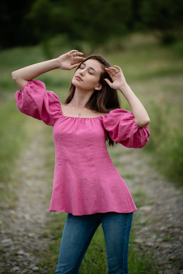 Bluza de in prespalat, cambrata, Florence