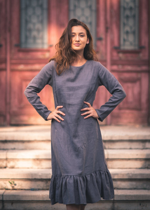 Rochie din in prespalat, Beatrice