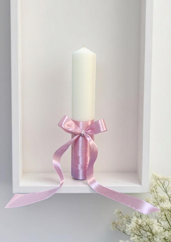 Lumanare pentru botez, Elegant Bow