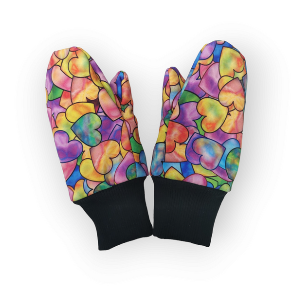 Manusi din SoftShell, dublate cu lana, Hearts