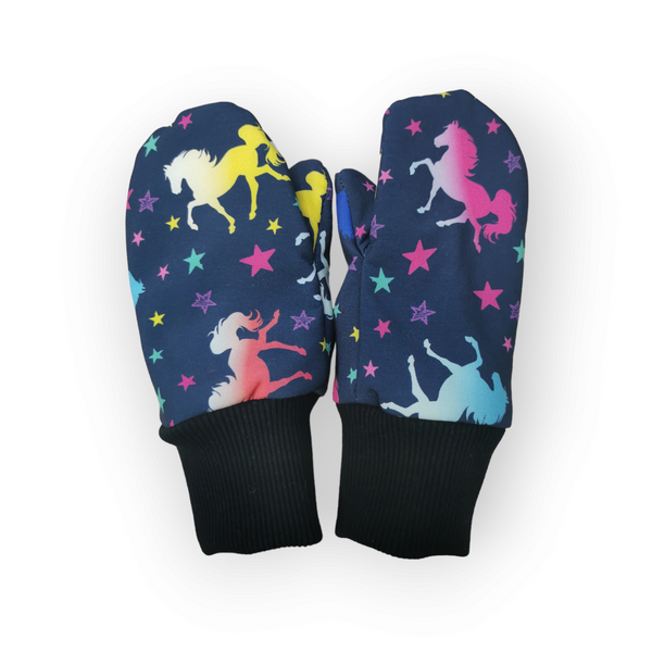 Manusi din SoftShell, dublate cu lana, Unicorns