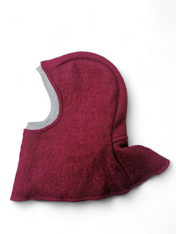 Cagula dublata din lana fiarta, fara urechi, Orchid