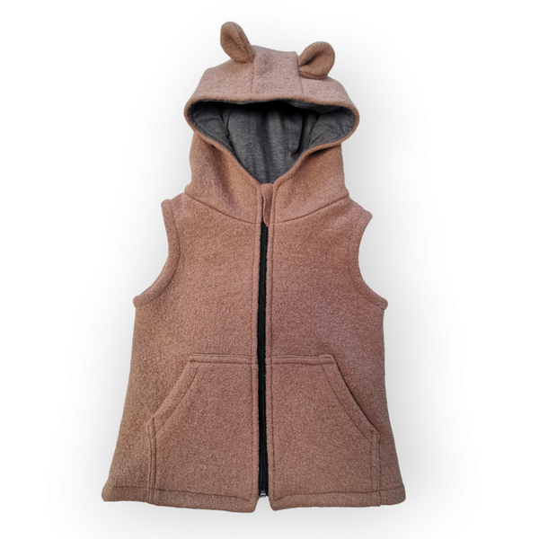 Vesta din lana fiarta Bear, Camel