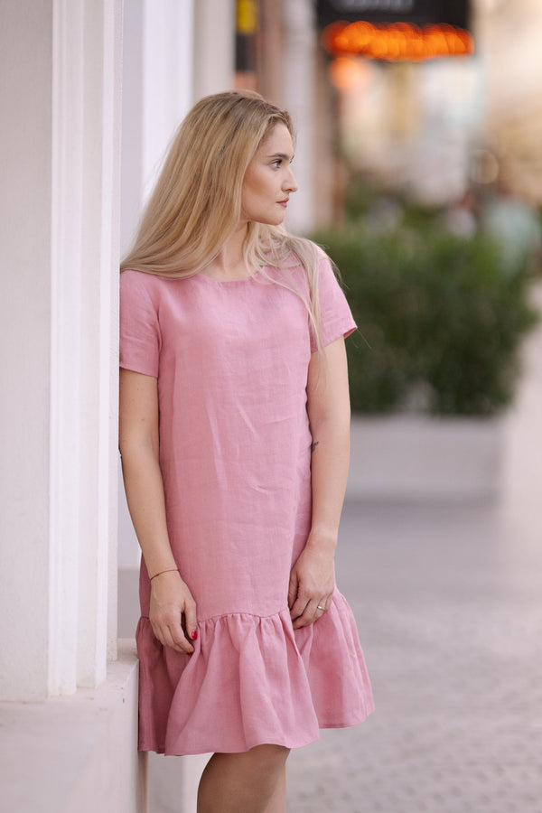 Rochie din in prespălat, Ella