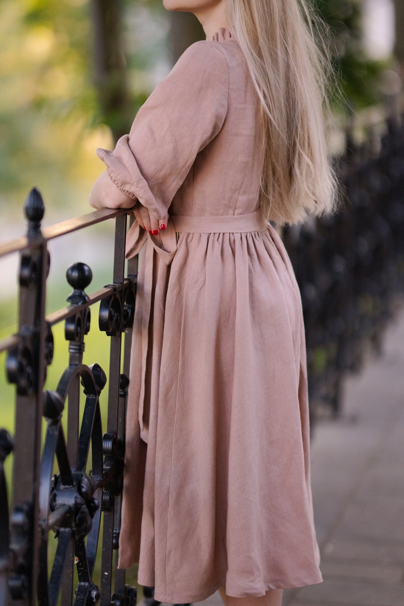 Stock Sale -  Rochie din in prespălat, Eveline