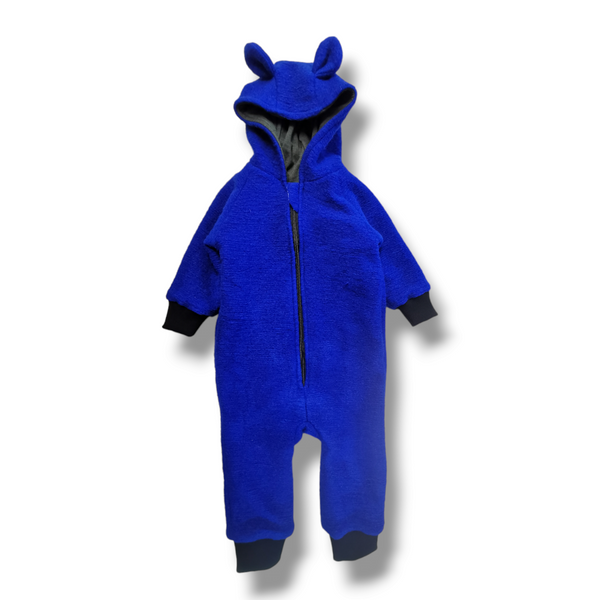 Salopeta dublata din lana fleece, Royal Blue