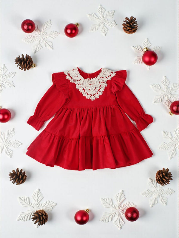 Rochie din raiat cu dantela, Riana