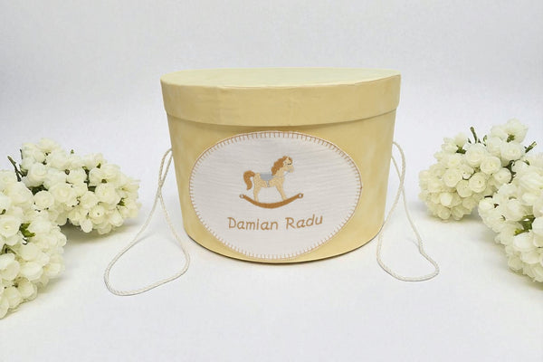 Cutie trusou pentru botez, personalizata, Calut
