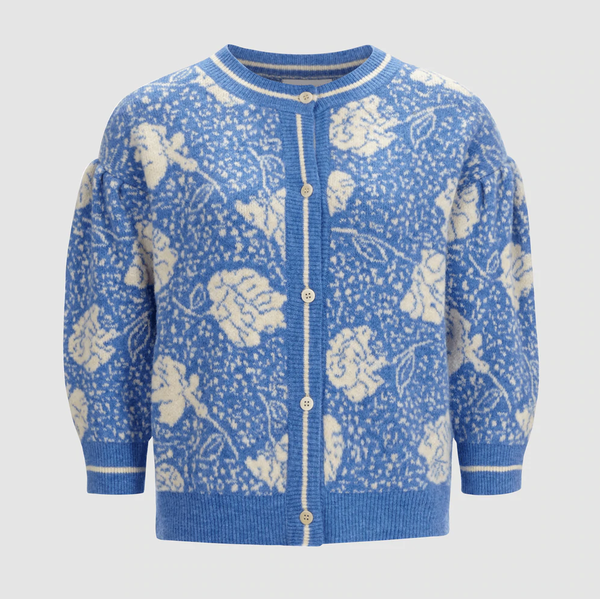 Cardigan pentru femei, din lana, Flowers