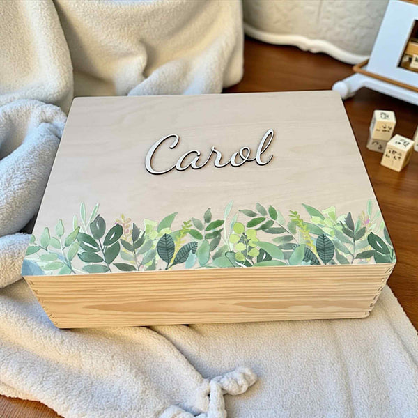 Cutie trusou din lemn, personalizata cu nume
