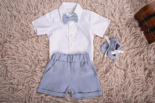 Costum pentru botez, Sebastian, Light Blue