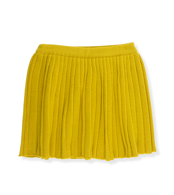 Fusta fetite, 100% lana merinos, Soffran Yellow Cashwool