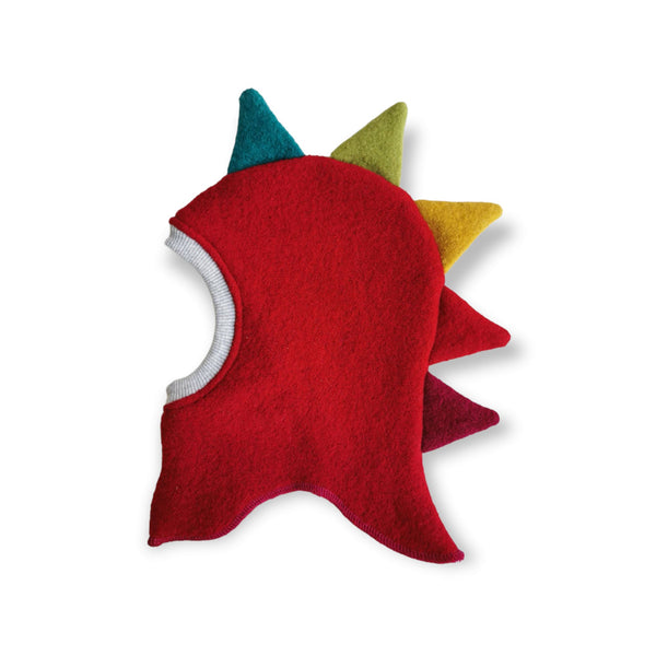 Cagula dublata din lana fiarta, Dino, Red