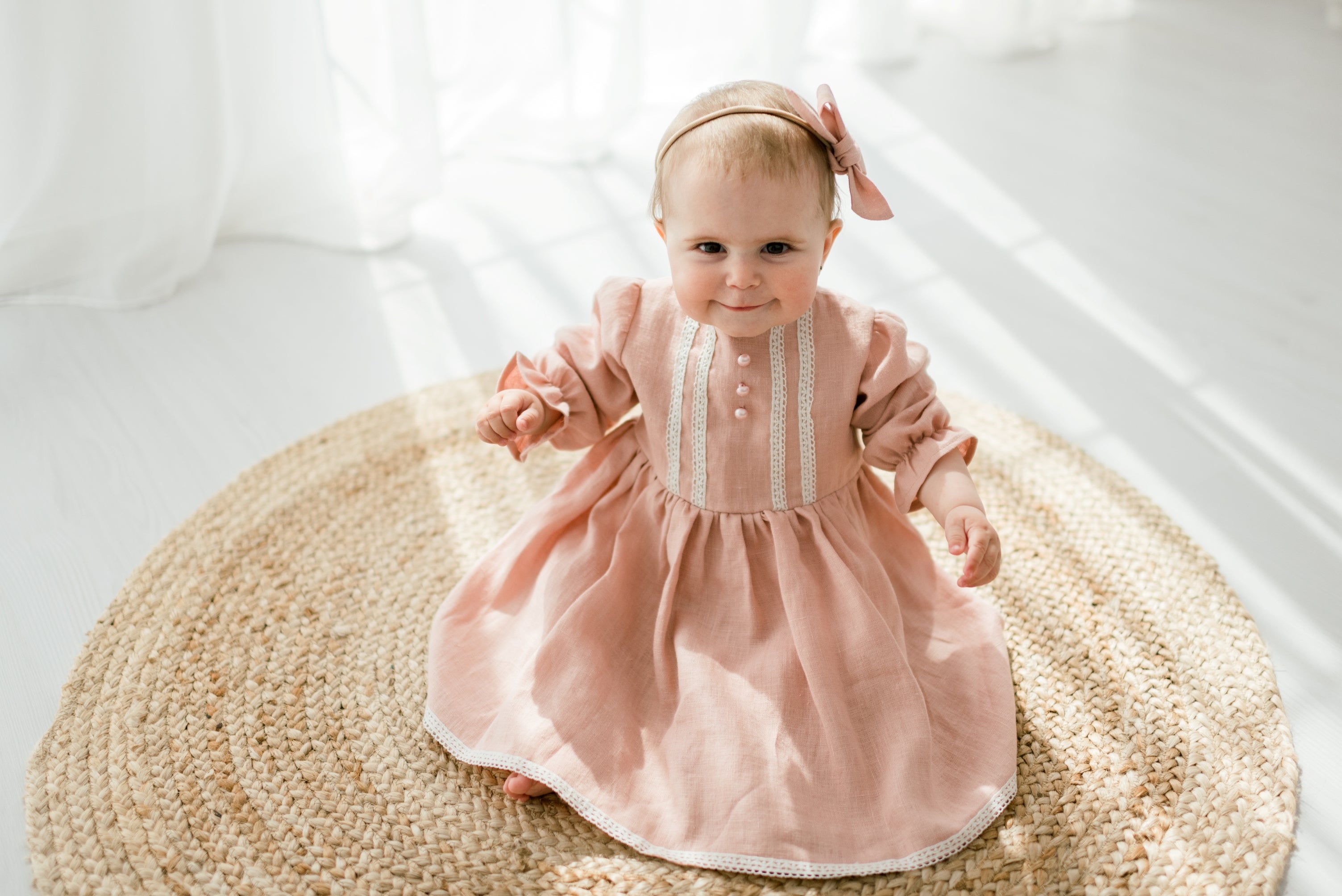 Rochie din in prespalat, Alma